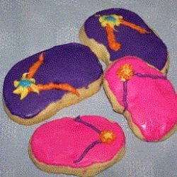 Flip Flop Sugar Cookies