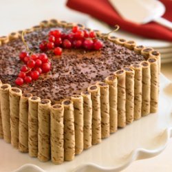 Chocolate Pirouette-crusted Cake