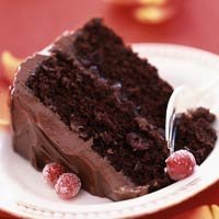 Cranberry Chocolate Cake With Chocolate Buttercrea...