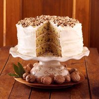 Hickory Nut And Coconut Cake With Cream Cheese Fro...