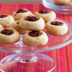 Parmesan Thumbprint Cookies with Tomato-Tart Cherry Jam