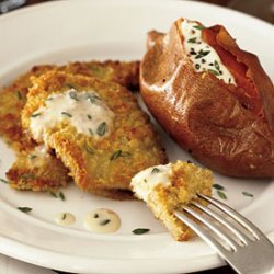 Veal Cutlets with Thyme Butter Sauce