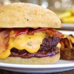 Barbecued Cheddar Burgers