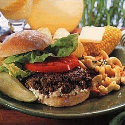 Grilled Mustard-Dill Burgers