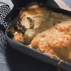 Potato Gratin with Mushrooms and Gruyère