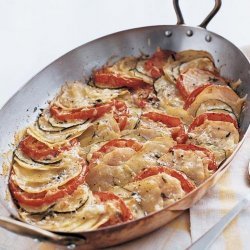 Potato, Zucchini, and Tomato Gratin
