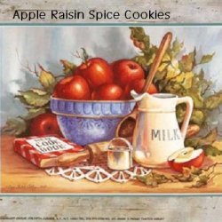 Apple Raisin Spice Cookies