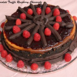 Chocolate Truffle Raspberry Cheesecake