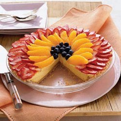 No-bake Berry-orange Cheesecake Pie