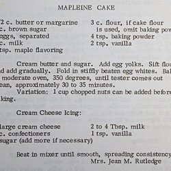 Mapleine Cake