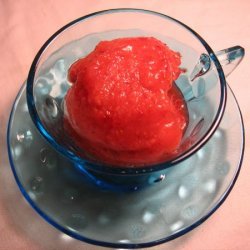 Incredibly Smooth Strawberry Sorbet