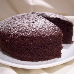 Chocolate Creme Fraiche Souffle Cake