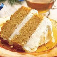 Pumpkin Angel Food Cake With Creamy Ginger Filling