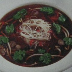 Pho Bo Vietnamese Beef And Rice Noodle Soup