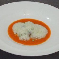 Chilled Spicy Vine-ripened Tomato Soup With A Panz...