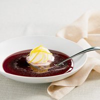 Wine Soup With Cherries