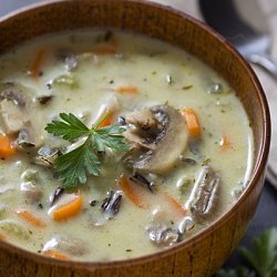 Wild Rice And Mushroom Soup