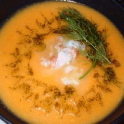 Butternut Squash Soup With Lobster