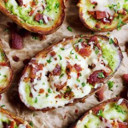 Potato Skins with Bacon and Cheese