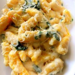 Spinach Gnocchi with Fontina Cheese