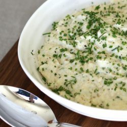 Grits with Goat Cheese and Chives