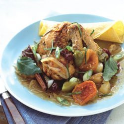 Chicken with Tomatillo Sauce and Braised Fruit