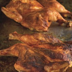 Roast Chicken with Spanish Paprika and Herb-Roasted Smashed Potatoes