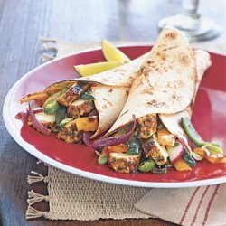 Cilantro-Lime Chicken Fajitas with Grilled Onions