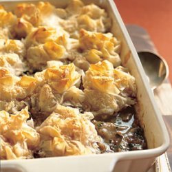 Chicken and Mushroom Pie with Phyllo-Parmesan Crust