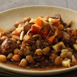 Moroccan Chicken and Lentils