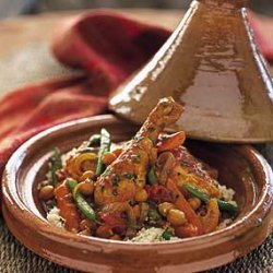 Chicken Tagine with Chickpeas and Mint