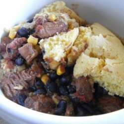 Slow Cooker Beef And Black Bean Stew With Cornmeal...