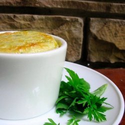 Sweet Corn And White Cheddar Souffle With Herbs An...