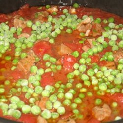 Lamb Stew With Peas And Tomatoes