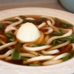 Japanese Mushroom Egg Noodle Soup