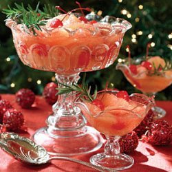 Grapefruit Compote in Rosemary Syrup