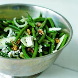 Green Bean Salad with Walnuts, Fennel, and Goat Cheese