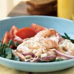 Shrimp and White Bean Salad with Creamy Lemon-Dill Dressing
