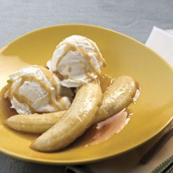 Tequila-Flambeed Bananas With Coconut Ice Cream