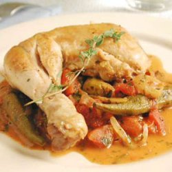 Stewed Chicken with Okra and Tomatoes