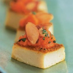 Curried Chickpea Canapes with Ginger-Carrot Butter