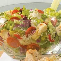 Artichoke-Pepperoni Tossed Salad