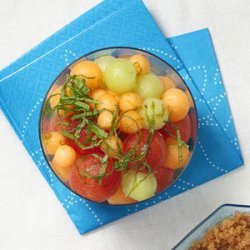 Melon Salad with Lime-Ginger Syrup