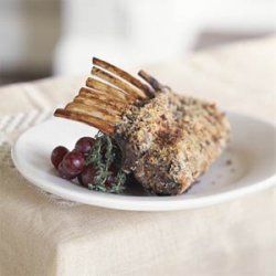 Rosemary-Crusted Rack of Lamb With Balsamic Sauce
