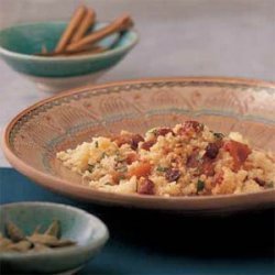 Sweet Orange Couscous with Dried Fruit