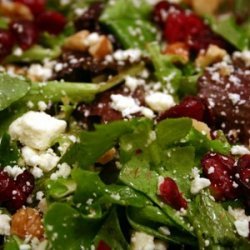 Mixed Greens with Feta and Dried Cranberries