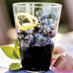 Blueberries in Black Pepper-Syrah Syrup