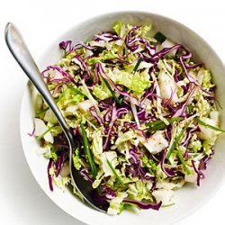 Spicy-Sweet Asian Slaw with Pickled Daikon