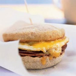 Ham and Cheese Breakfast Sandwich with Mango Chutney