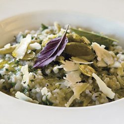 Brown Rice Pilaf with Green Olives and Lemon